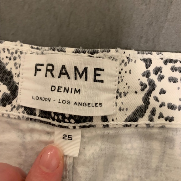 Frame Snakeskin Jeans - Picture 2 of 6